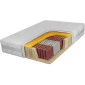MKS Meble Taschenfederkernmatratze MOXE, 7-Zonen-Technologie, Matratze mit Viscoschaum 3 cm Bezug waschbar High Pocket-Federn 17 cm - SIVO - 180 x 200 cm