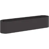 Syfax Hochbeet im Garten Schwarz 200 x 40 x 40 cm