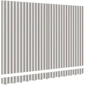 vidaXL Markisenersatzstoff Hellgrau und Weiß 381 x 295 cm Polyester