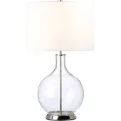 Elstead Lighting Zeitgenössische Schreibtischlampe Orb Metall Poliertes Nickel 1 Licht E27