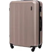 Wings HARRIER Große Reisekoffer 97L Zahlenschloss Gold 4 Rollen ABS