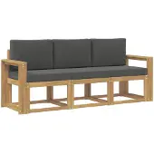 Syfax Outdoor-Sofagarnitur 3 stk. White and Anthracite