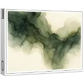 Raxxa Premium-Puzzle "Moss Green Gold Flow", 1000 Teile