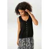 Aniston CASUAL Blusentop in Leinen-Optik