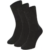 Apollo Diabetikersocken "3er Pack", Herren, Gr. 47 (50), schwarz (antracites melange), Elasthan, Polyamid, Viskose, meliert, unifarben, Socken Diabetikersocken, mit temperaturregulierender Funktion