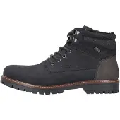 Rieker Schnürstiefel mit Reißverschluss in Jeansoptik