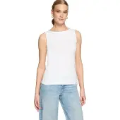 Zero Shirttop "Basic Shirt mit U-Boot-Ausschnitt", Damen, Gr. 42, weiß (brilliant weiß), Obermaterial: 47% Modal CMD. 47% Baumwolle CO. 6% Elasthan EL., Tops Shirttop