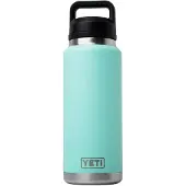 Yeti Rambler Bottle 36oz Chug Cap, Seafoam, Thermoflasche mit Trinkverschluss, 1 L