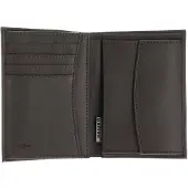 OXMOX Leder Geldbörse Leather RFID Protect Kombibörse Windrose 2.0 Embossed Brown dunkelbraun