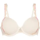 Anita T-Shirt-BH "Spacer Bügel BH Colette", Damen, Gr. 85, Cup A, beige (crystal), Stoff, Obermaterial: 52% Polyester PES. 33% Polyamid PA. 15% Elasthan EL., BHs T-Shirt-BH
