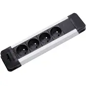 Bachmann Steckdosenleiste Connectus, 4x 2P+T, UTE, 2 m