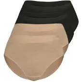 Sassa 4er Sparpack Slip Midi LOVELY SKIN Black skin