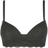 Nina von c. T-Shirt-BH NINA VON C. "Soft BH mit Schale Romance", Damen, Gr. 85, Cup C, schwarz, Obermaterial: 95% Modal CMD. 5% Elasthan EL., BHs T-Shirt-BH
