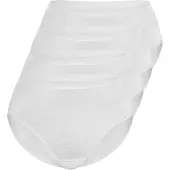 Sassa Midislip "4er Sparpack Slip Midi LOVELY SKIN", Damen, Gr. 42, weiß (weiß weiß), Obermaterial: 95% Modal CMD. 5% Elasthan EL., Unterhosen Midislip