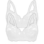 Sassa Bügel-BH "2er Pack Bügel BH CLASSIC LACE", Damen, Gr. 95, Cup D, weiß (weiß weiß), Obermaterial: 90% Polyamid PA. 10% Elasthan EL., BHs Bügel-BH