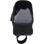 Gistuch Fahrrad-Frontrahmentasche, wasserdichte EVA-Hartschale, Fahrrad-Oberrohr-Fahrradtasche mit Touchscreen, TPU-Folie, Schwarz, 1 l