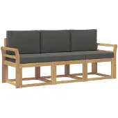 Syfax Outdoor-Sofagarnitur 3 stk. White and Anthracite