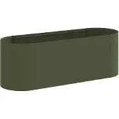 Syfax Hochbeet im Garten Olive Grün 120 x 40 x 40 cm