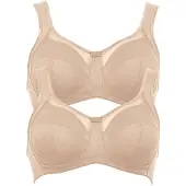 Anita Entlastungs-BH "Komfort BH Clara", Damen, Gr. 80, Cup F, beige (beige beige), Obermaterial: 85% Polyamid PA. 15% Elasthan EL., BHs Entlastungs-BH