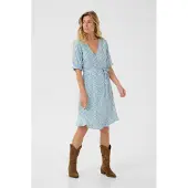 Cream Kleid Feminine Blue Yellow Small Floral blue multi