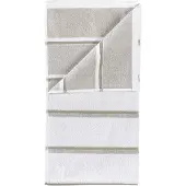 Zone Denmark Handtuch Sauna White / Soft Grey / Eucalyptus (50 x 100 cm)