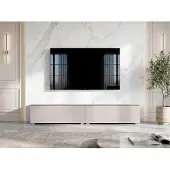 AX Living Barvo 2x100 cm TV Kommode Lowboard Beige Kaschmir Stehend