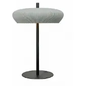 Zambelis Tischleuchte 2594, grau/schwarz, Höhe 41 cm, Ton/Metall, G9