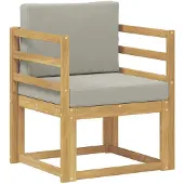vidaXL 2 Stück Outdoor-Sofagarnitur Polyester Weiß und Hellgrau