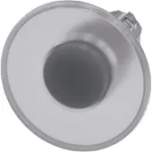 Siemens 3SU1051-1CA70-0AA0 Pilzdrucktaster, beleuchtet, 22mm, rund, Metall, hochglanz, klar, 60mm 3SU10511CA700AA0