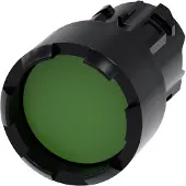 Siemens 3SU1000-0DB40-0AA0 Drucktaster, 22mm, rund, Kunststoff, grün, Frontring 3SU10000DB400AA0