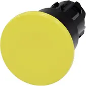 Siemens 3SU1000-1BA30-0AA0 Pilzdrucktaster, 22mm, rund, Kunststoff, gelb 3SU10001BA300AA0