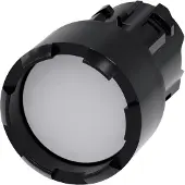 Siemens 3SU1000-0DB60-0AA0 Drucktaster, 22mm, rund, Kunststoff, weiß, Frontring 3SU10000DB600AA0