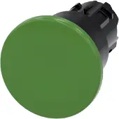 Siemens 3SU1000-1BA40-0AA0 Pilzdrucktaster, 22mm, rund, Kunststoff, grün 3SU10001BA400AA0