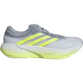 Adidas Laufschuh PERFORMANCE "SUPERNOVA RISE 3 RUNNING", Herren, Gr. 43, grau (halo silber, solar gelb, ftwr weiß), Synthetik, Textil, Schuhe Laufschuh, für mehr Komfort