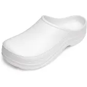 Ladeheid Gartenclogs für Damen Ultraleicht EVA Gartenschuhe LA-CA-ComoWoman (Weiß, 39)