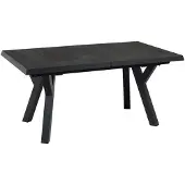 Lesli Living Gartentisch ausziehbar MURCIA Metall Keramik anthrazit 163 x 93