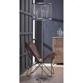 MSZ Design Zijlstra Stehleuchte ROND Silber Antik Look Grau 45x45x170 cm