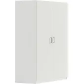 Masseno Drehtürenschrank RYGEN 117,4/197,5/117,4cm 2-türig Weiß