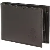 OXMOX Leder Geldbörse Leather RFID Protect Pocketbörse Freedom Anchor Embossed Brown dunkelbraun
