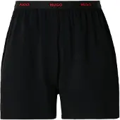 HUGO Schlafshorts Hugo Logo-Elastikbund