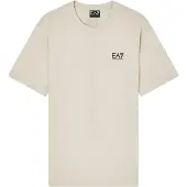 Emporio Armani für Herren. 7M000567_AF10375 Logo-Serien-T-Shirt beige (S), Lässig, Baumwolle, Kurzarm