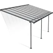 Palram - Canopia Aluminium Terrassenüberdachung Sierra Anthrazit 299x555x305 cm