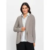 Witt Weiden Strickjacke in taupe-meliert | Gr.: 48