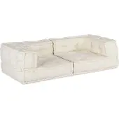 Syfax 2-Sitzer-Modulsofa Creme 140x70x36 cm Stoff