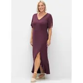 Sheego Jerseykleid in burgund | Gr.: 44