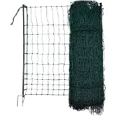 Kerbl Geflügelnetz 50 Meter, 106 cm Doppelspitze, grün, ohne Strom