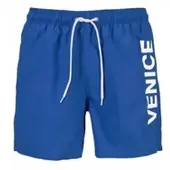 Venice beach Badeshorts , Herren, Gr. M (50), N-Gr, blau, Microfaser, Microfaser, Polyester, unifarben, Badehosen Badeshorts, mit Innenslip, mit Innentasche, mit Außenkordel