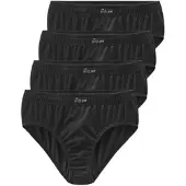 Le jogger Slip , Herren, Gr. 5, 4 Stk., Jersey, schwarz, Jersey, Obermaterial: 100% Baumwolle, unifarben, körpernah, Unterhosen Slip, aus angenehm weicher Baumwoll-Qualität, Topseller