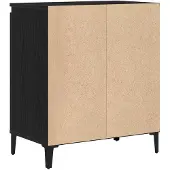 vidaXL Sideboard Schwarz Eichen-Optik 60 x 35 x 70 cm Holzwerkstoff