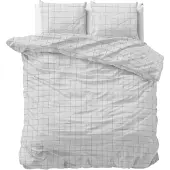 Royal Textile Mikrofaser-Bettwäsche-Set "Check It" in Grau/ Schwarz - 140x200/220 cm